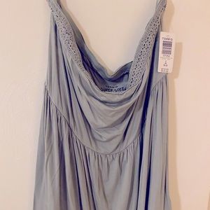 Torrid NWT size 2 Grey Strapless Tank tube top super soft knit